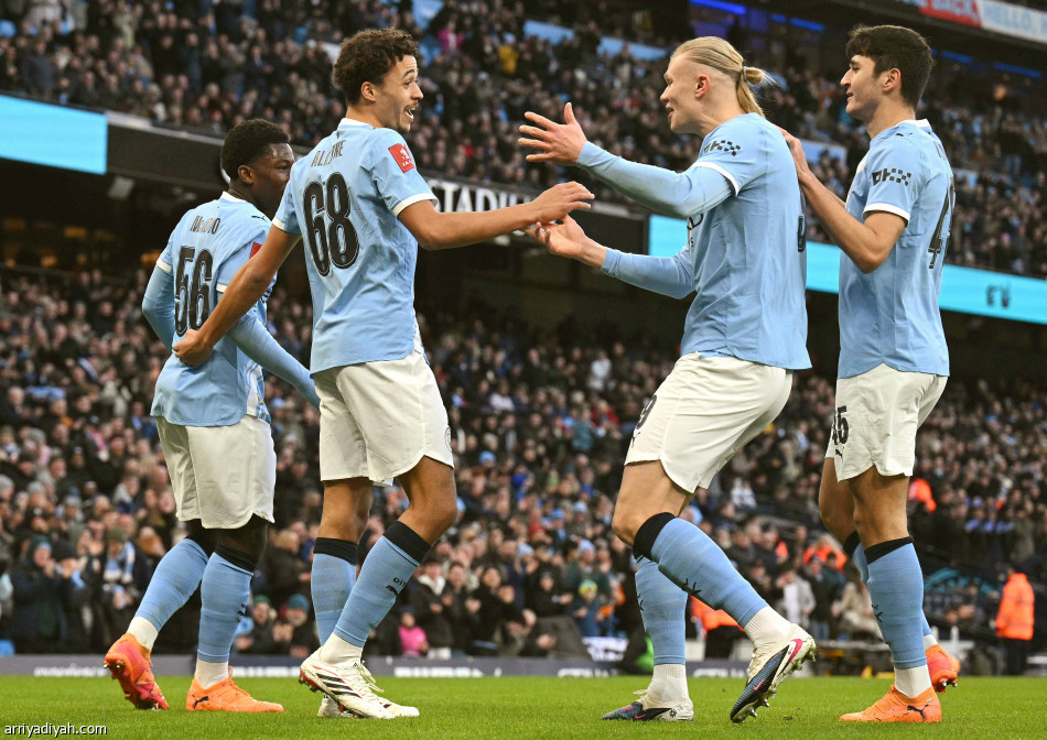 كأس إنجلترا.. سيتي يكتسح إكسيتير بالعشرة