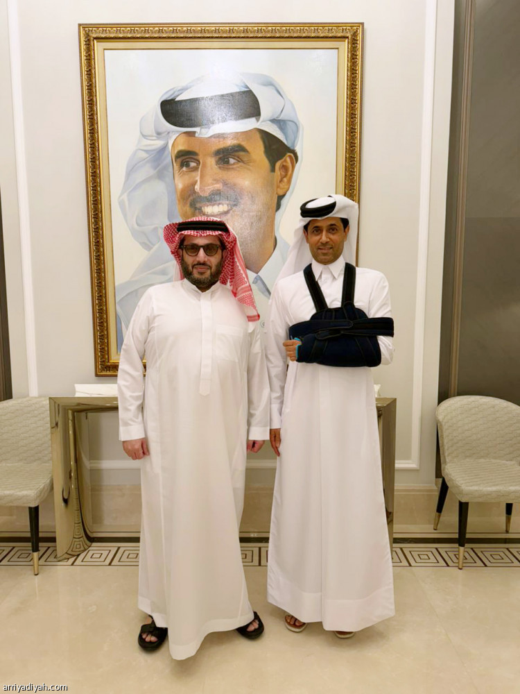 آل الشيخ يلتقي الخليفي ويحضر جائزة قطر الكبرى للفورمولا 1